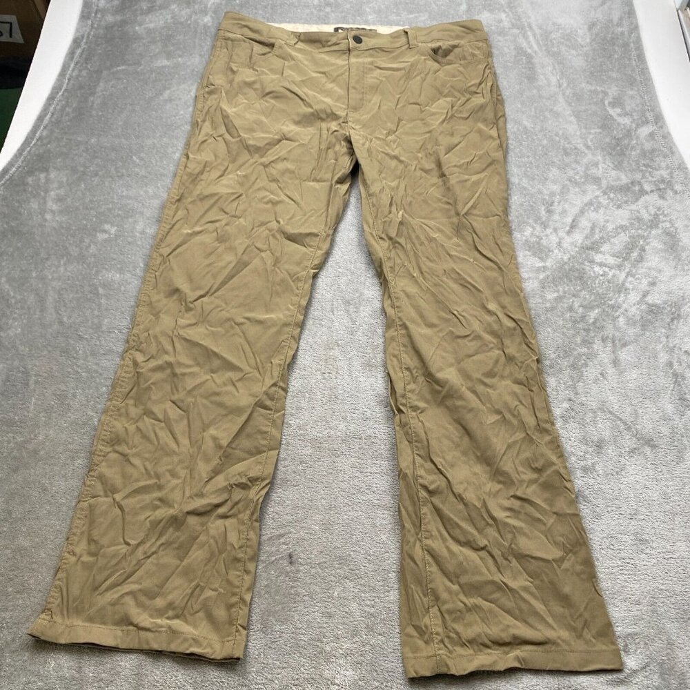 Wind River Outfitting Pants Men's 40 X 32 Khaki Nylon 5-Pocket Straight Leg